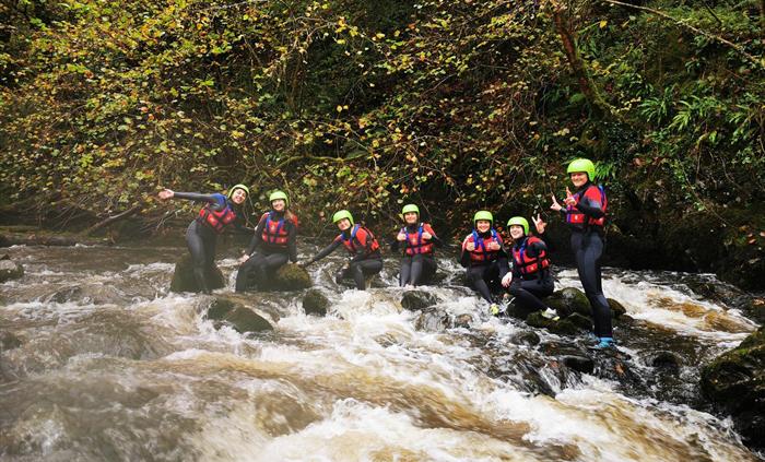 Gorgewalking in Brecon